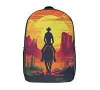 Muccaboys on Cavalloback Zaino Scuola Elementare Zaini Per Ragazze Ragazzi Adolescenti Cartella Scuola Casual Borse Studenti Della Zainetto Spectacular Views of The Desert Cieloline Backpack 17inch