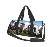 Mucche bianche nere, Borsone da viaggio di grande capacità Borsa rotonda Borsa da viaggio sportiva Borsa da viaggio Borsa da fitness