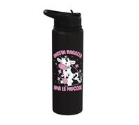 Mucche Contadini Questa Ragazza Ama Le Mucche Stainless Steel Insulated Water Bottle