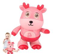 Mucche danzanti luminose - 15x8x22 cm | Giocattolo per bambini che balla con musica, a LED, divertimento attivo, simpatico giocattolo musicale con animali | Regalo per la casa della sala giochi p