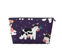 Mucche divertenti Fattoria divertente, Borsa da toilette Borsa per trucco Borsa per cosmetici Borsa da toilette da viaggio portatile