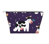 Mucche divertenti Fattoria divertente, Borsa da toilette Borsa per trucco Borsa per cosmetici Borsa da toilette da viaggio portatile