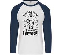 Mucche Have Zoccoli Perché They Mancanza Toes Uomo L/S Baseball T-Shirt