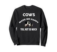 Mucche Make Me Happy You Not Tshirt Farmer Rancher Felpa