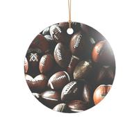 Mucchio di palloni da calcio, decorazione natalizia personalizzata per coppie, regalo Mr e Mrs