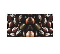 Mucchio di palloni da calcio Stampa Sfondo Banner Decorazioni per feste di compleanno Banner Forniture Photo Booth Puntelli Banner