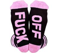 Muccp Calzini divertenti da donna con scritta "If You Can Read This Bring Me Coffee Tacos", rosa, 2