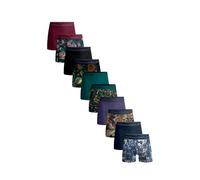 Muchachomalo Uomo Boxer 10-Pack, Fantasia, Cotone, Fascia Elastica
