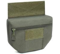 MUCHER Borsa tattica Drop Pouch per Chest Rig, borsa per l'attrezzatura Utility Tool Dangler Organizer Pouch per JPC CPC AVS (Verde)