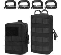 MUCHER Confezione da 2 Borsello Tattico Marsupio Militare Borsello da Cintura Tattica Borsa Tattica Molle Marsupio Tattico Uomo Tasca utilità EDC Marsupio con 4 Moschettoni per Campeggio Bici Caccia