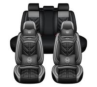 Muchkey Copri-sedili Auto Compatibile con BMW Serie 3 E46 E90 F30 E92 E93 GT Anteriori e Posteriori Coprisedile Accessori Con Cuscino Cervicale e Lombare(MH141,lusso-Grigio