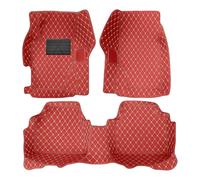 Muchkey Tappetini Abitacolo Auto Personalizzare per Cadillac Tutti i modelli Pelle Morbido Moquette Anti Scivolo Tappeti Impermeabile Tappeto Colore Rosso