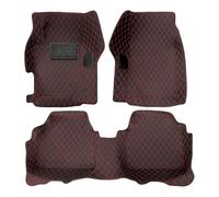 Muchkey Tappetini Abitacolo Auto Personalizzare per Ford Tutti i modelli | Pelle Morbido Moquette Anti Scivolo Tappeti Impermeabile Tappeto Colore Nero Rosso