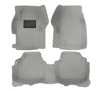 Muchkey Tappetini Abitacolo Auto Personalizzare per Jeep Tutti i modelli | Pelle Morbido Moquette Anti Scivolo Tappeti Impermeabile Tappeto Colore Grigio