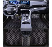 Muchkey Tappetini Abitacolo Auto Personalizzare per Volkswagen per Tiguan 2000-2025 Pelle Morbido Moquette Anti Scivolo Tappeti Impermeabile Tappeto Colore Nero