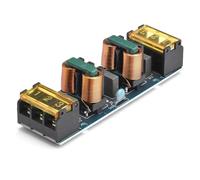 MuchLuckystar 25A per modulo filtro linea elettrica emi, scheda di soppressione del rumore passa-basso a due stadi per riduzione delle interferenze ad alta frequenza, nero