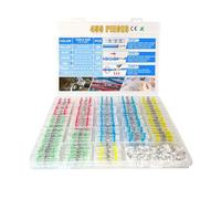 MuchLuckystar 455 connettori termorestringenti autosaldanti, terminali per cavi codificati a colori, 26-10 AWG, kit elettrico in poliolefina impermeabile per auto marine