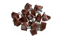 MuchLuckystar 50 perni di supporto per mensole da 5 mm con anima in acciaio per mobili da cucina e librerie, altezza 18 mm