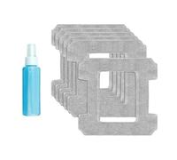 MuchLuckystar Confezione da 6 panni lavabili in microfibra per Ecovacs per winbot W1 Pro W2, panni riutilizzabili per robot mocio, grigio