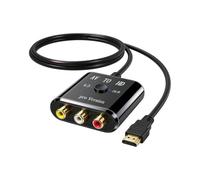 MuchLuckystar Convertitore da AV a 1080P Video per ps2 N64 Retro Gaming Composito per RCA Audio Video Adattatore Display Connessione TV Monitor Uscita