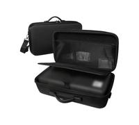 MuchLuckystar Custodia rigida in EVA per HP per stampanti officejet, 43 x 25 x 18 cm, borsa da viaggio portatile con cerniera, custodia protettiva antiurto nera