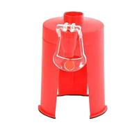 MuchLuckystar Dispenser per bottiglie a testa in giù, rosso, in ABS, senza BPA, per bevande gassate, riutilizzabile, gadget per feste per casa, ufficio, campeggio