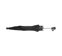 MuchLuckystar Ombrello professionale per fotocamera con supporto hot shoe, parasole da 50 cm e copertura antipioggia, per fotografia all'aperto, testa a sfera regolabile a 360°, nero