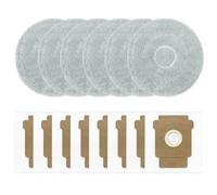 MuchLuckystar Sacchetti di ricambio e panni per mocio Roomba Plus 405 per combo e 505 Combo, sacchetti per la polvere senza intasamenti con panni in microfibra, kit 8 sacchetti e 6 cuscinetti