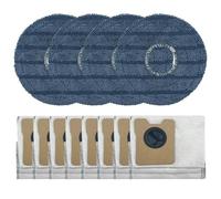 MuchLuckystar Set di accessori per aspirapolvere robot omni C20, 4 panni per mocio e 8 sacchetti per la polvere, panni in microfibra con forte tenuta per peli di animali domestici, installare parti di