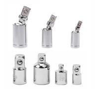 MuchLuckystar Set di adattatori e riduttori, 7 pezzi, 1/4 3/8 1/2 pollici, in acciaio al cromo vanadio, giunto girevole a 360 gradi per utensili pneumatici elettrici