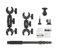 MuchLuckystar Supporto per fotocamera da moto Insta360 One X5 X4: staffa a U per manubrio e binari per catturare momenti dinamici di ciclismo
