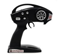 MuchLuckystar Telecomando da 2,4 GHz per auto RC serie FY 1:12, impugnatura ergonomica con segnale stabile, struttura in plastica e metallo, nero