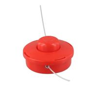 MuchLuckystar Testina di ricambio per decespugliatore con dado M10, testa per decespugliatore in PP rosso nero