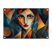MuchoWow© Decoracion Jardin Exterior 60x40 cm Decoración Pared Póster De Jardín Balcón Wall Decoration Patio Posters Decorativos Terraza Retrato - Abstracto - Formas