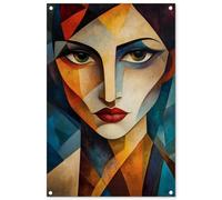 MuchoWow© Decoracion Jardin Exterior 60x90 cm Decoración Pared Póster De Jardín Balcón Wall Decoration Patio Posters Decorativos Terraza Retrato - Abstracto - Formas