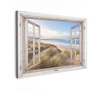 MuchoWow© Quadri Camera Da Letto 120x80 cm Stampe Da Parete Quadro Su Tela Moderni Decorazioni Murali Soggiorno Foto Quadretti Ingresso CasaTrasparente - Mare - Spiaggia - Dune