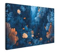 MuchoWow© Quadri Con Cornice Decorazione Quadri Per Camera Da Letto | 120x80 cm - Quadretti Da Parete Moderni Quadro Moderno Soggiorno Grande Foto Su Tela Barriera Corallina - Pesci - Oceano