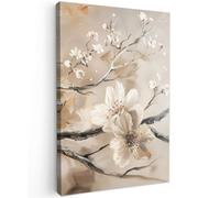 MuchoWow© Quadri Moderni Camera Da Letto 60x90 cm Foto Quadro Con Cornice Decorazioni Parete Soggiorno Stampa Su Tela Moderna Casa Salotto Poster Fiori - Natura - Bianco - Fiore - Astratto