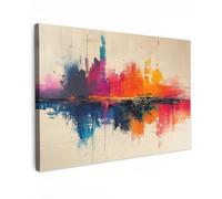 MuchoWow© Quadri Moderni Camera Da Letto Foto Quadro Con Cornice | 60x40 cm - Decorazioni Parete Soggiorno Stampa Su Tela Moderna Cucina SalottoAcquerello - Arte - Moderno