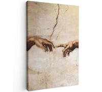 MuchoWow© Quadro Moderno Soggiorno 20x30 cm Decorazioni Da Parete Quadri Su Tela Da Salotto Grandi Foto Con Cornice Stampe Su Tela Camera Da LettoArte - Vintage - Michelangelo - Marrone