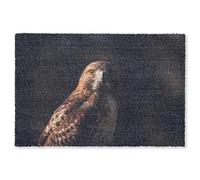 MuchoWow© Zerbino deurm_120x80 cm Multicolore Ingresso Zerbini Arredamento Porta Tappetini Antiscivolo Tappeti Divertenti Sottile Uccello rapace - Poiana - Marrone