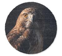 MuchoWow© Zerbino deurm_90x90 cm Multicolore Ingresso Zerbini Arredamento Porta Tappetini Antiscivolo Tappeti Divertenti Sottile Uccello rapace - Poiana - Marrone