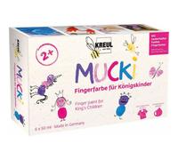 mucki pittura a dita bambini reali 6x 1 l