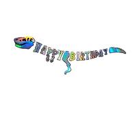 MUCKLILY 1 Pz Festone Decorativo Compleanno Bandierine Appese per Feste Infantili Addobbo per Celebrare Compleanno Dei Facile da Montare e Resistente Decorazione Chic per Ogni