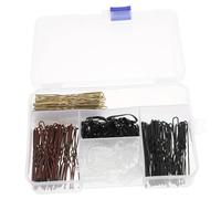 MUCKLILY 1 scatola Forcine U Shaped e Elastici per Accessori per Acconciature e Resistenti per Chignon e Kit per e Feste