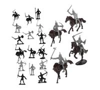MUCKLILY 1 Set Di Cavalleria Modelli Medievali Soldati in Miniatura Figure D'azione Medievali Figure Di Mini Soldati Figurine Di Cavalieri Statuine Di Cavalieri Per Plastica