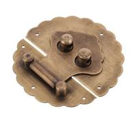MUCKLILY 1 Set Fibbia a Scatola in Ottone Fibbia Dell'armadietto Serratura della Porta dell'Armadio Chiusura con Fibbia di Chiusura Chiusure Armadio Chiusura a Fibbia d'oro Rame