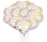 MUCKLILY 10 Palloncini In Foil Per La Festa Della Mamma Bomboniere Palloncini A Forma Di Margherita E Decorazioni Assortite Rosa UV Palloncini Color Oro Pastello Blu E Viola Per La