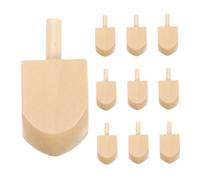 MUCKLILY 10 Pezzi Trottola in Legno Progetta Il Tuo Dreidel Hanukkah Dreidel Dreidels Per Alla Rinfusa Dipingi Il Tuo Dreidel Giocattoli Di Hanukkah Albero Di Loto Beige