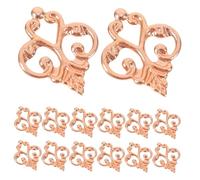 MUCKLILY 100pezzi Decalcomanie in Rame Intagliato Per Armadi Cassetti e Scatole Applique Decorative Per Mobili Decalcomanie Per Angoli Porte e Armadietti Intagliati